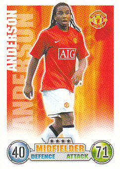 Anderson Manchester United 2007/08 Topps Match Attax #184